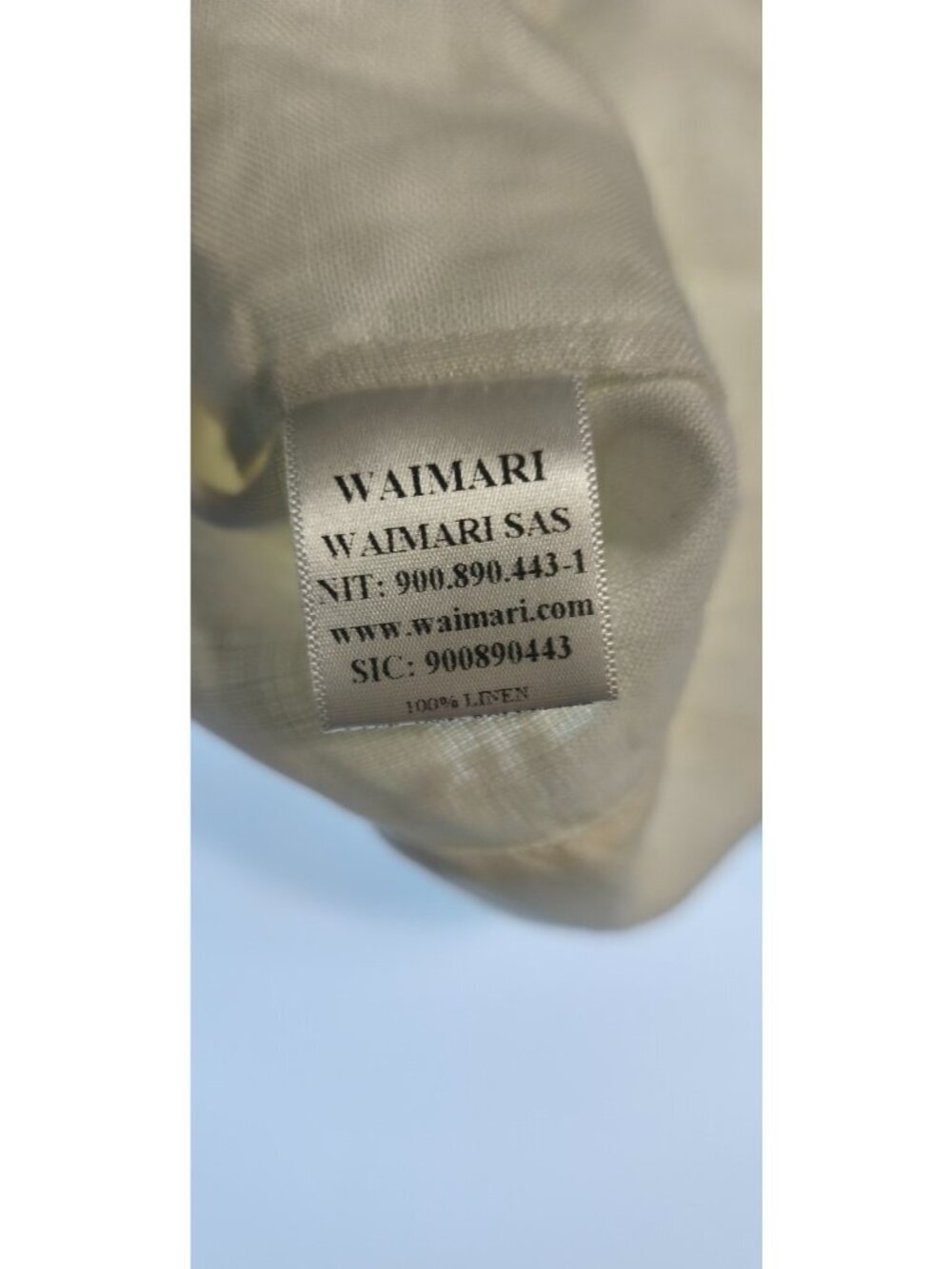 Waimari Women Cropped V-Neck Tie Front White Long Sleeve Blouse Size L - Picture 11 of 12